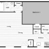 Floor plan: 1 Bed 1 Bath