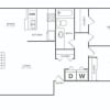Floor plan: Two Bedroom / One Bath Renovated