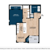 Floor plan: One Bedroom A1B1