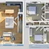 Floor plan: The New "Ramsey" - Fully Renovated Three Bedroom Townhome