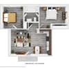 Floor plan: 2 Bedroom