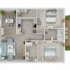 Floor plan: 2X1-E