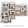 Floor plan: 3x1.5 1100 sf
