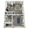 Floor plan: 1 Bed 1 Bath
