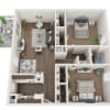 Floor plan: Ravenwood 2 Bed 1 Bath Small