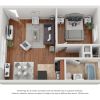 Floor plan: JUNIOR ONE BEDROOM