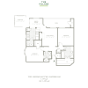 Floor plan: Two Bedroom 1138/1282/1318
