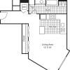 Floor plan: Studio 616