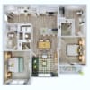Floor plan: 2B ANSI