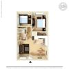 Floor plan: 2X1B