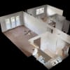 Floor plan: A3-1 Bed/1Bath