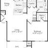 Floor plan: One Bedroom Plan A