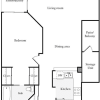 Floor plan: 1 Bedroom B