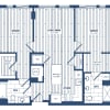 Floor plan: 2 Bed/2 Bath-H2A
