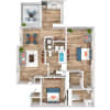 Floor plan: 2 Bedroom 2 Bathroom