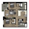 Floor plan: 2 Bed/2 Bath-29W