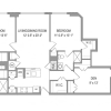 Floor plan: 2x3 Den