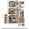Floor plan: 2x1 Classic Alder
