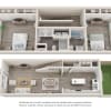 Floor plan: 2 Bed Artemis Large Townhome