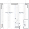 Floor plan: 1 Bed/1 Bath-C11-c2