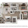 Floor plan: 2X2
