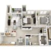 Floor plan: Timberline 2 Bedroom 2 Bathroom