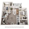 Floor plan: B1B80