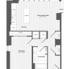 Floor plan: 1 Bed/1 Bath-1B-C_880 P