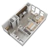 Floor plan: Studio A