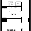 Floor plan: 1 Bed/1 Bath-A1