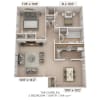 Floor plan: Two Bedroom - Large
