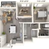Floor plan: A4 1x1 867 SF