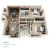 Floor plan: 2x2C