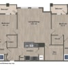 Floor plan: 2 Bed 2 Bath O