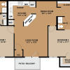 Floor plan: 2B2B-G