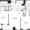 Floor plan: 2 Bedrooms J