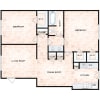 Floor plan: 2x1