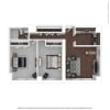 Floor plan: 2x1C