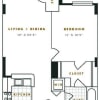 Floor plan: D1R