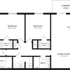 Floor plan: Three Bedroom