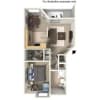 Floor plan: 1x1c -764
