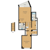 Floor plan: 1 Bedrooms