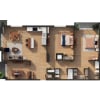 Floor plan: 2x2 Den