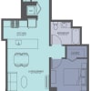 Floor plan: 1 Bedroom 06-Avenue