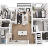 Floor plan: 2BR-A.2