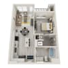 Floor plan: 1BD, 1BTH A4