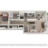 Floor plan: 1x1 AB