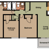 Floor plan: Three Bedroom	