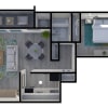 Floor plan: 1 Bedroom