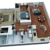 Floor plan: Two Bedroom Two Bath Simply Modern